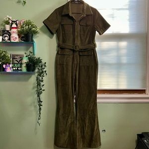 Nastygal Bellbottom Petite Length Jumpsuit with Belt
